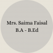 Mrs. Nosheen Ayub B.Sc – B.Ed(6)