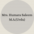 Mrs. Nosheen Ayub B.Sc – B.Ed(20)