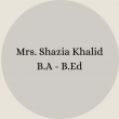 Mrs. Nosheen Ayub B.Sc – B.Ed(23)