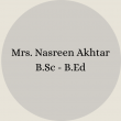 Mrs. Nosheen Ayub B.Sc – B.Ed(25)