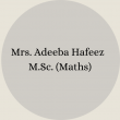 Mrs. Nosheen Ayub B.Sc – B.Ed(27)