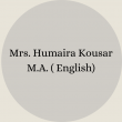 Mrs. Nosheen Ayub B.Sc – B.Ed(34)