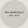 Mrs. Nosheen Ayub B.Sc – B.Ed(60)